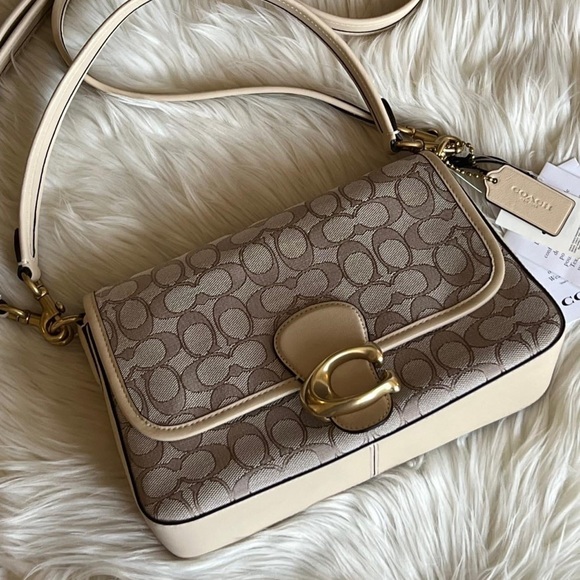 C4821 - Coach Soft Tabby Shoulder Bag in Signature Jacquard - Picture 7 of 14